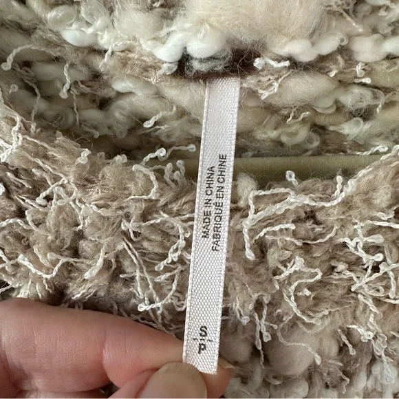 Free People Dream Of Sheep Textured Pullover Sweater SZ S - Picture 6 of 9